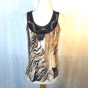 Tank Tops Women Ing Tiger Relaxed Fit Fashion Beaded Neckline Tank Tops Small